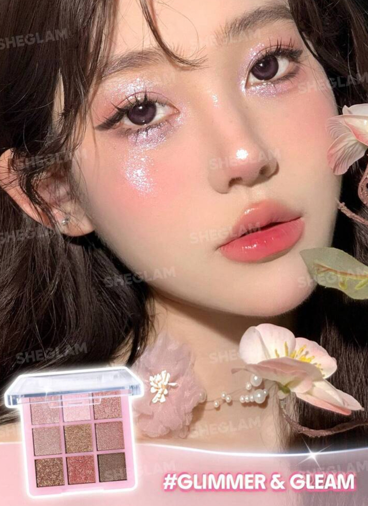 Korean Dokuzlu Far Paleti - Glimmer & Gleams