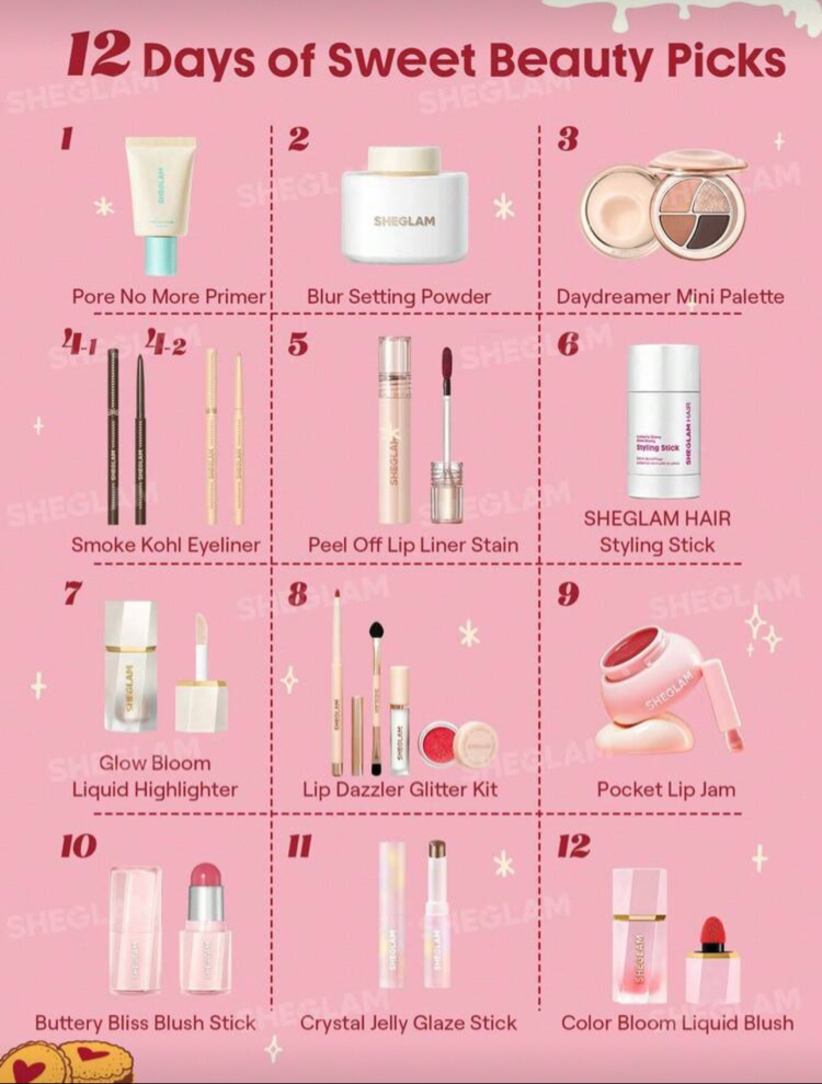SHEGLAM Advent Calendar Komple Set