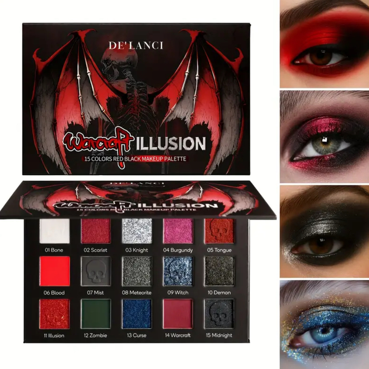 15 Renk Gothic Smoky Eyes Far Paleti