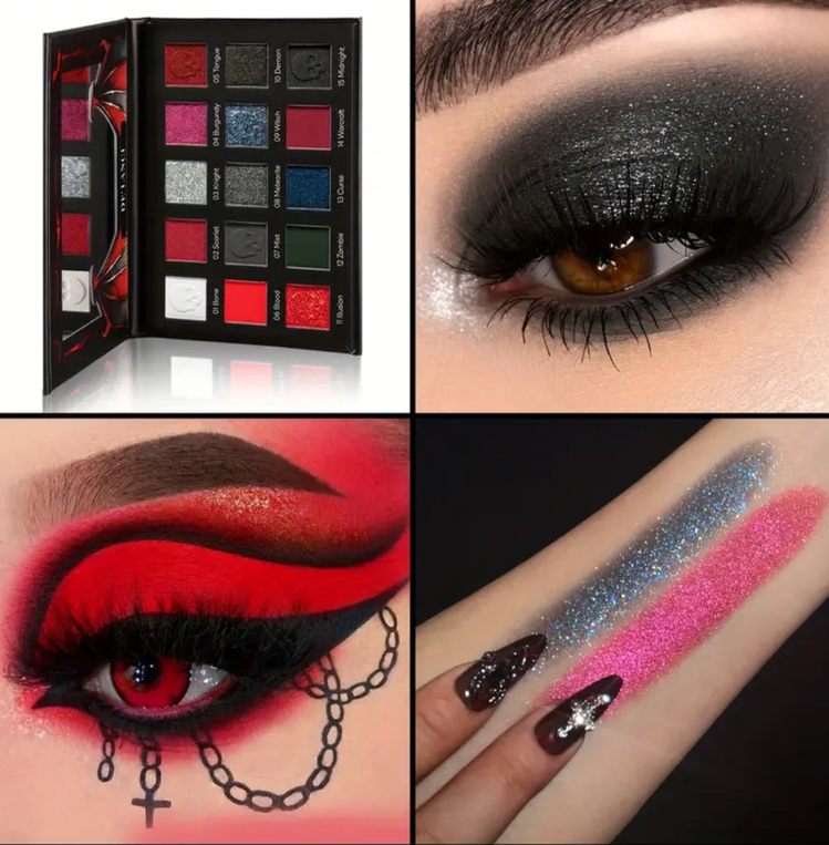15 Renk Gothic Smoky Eyes Far Paleti