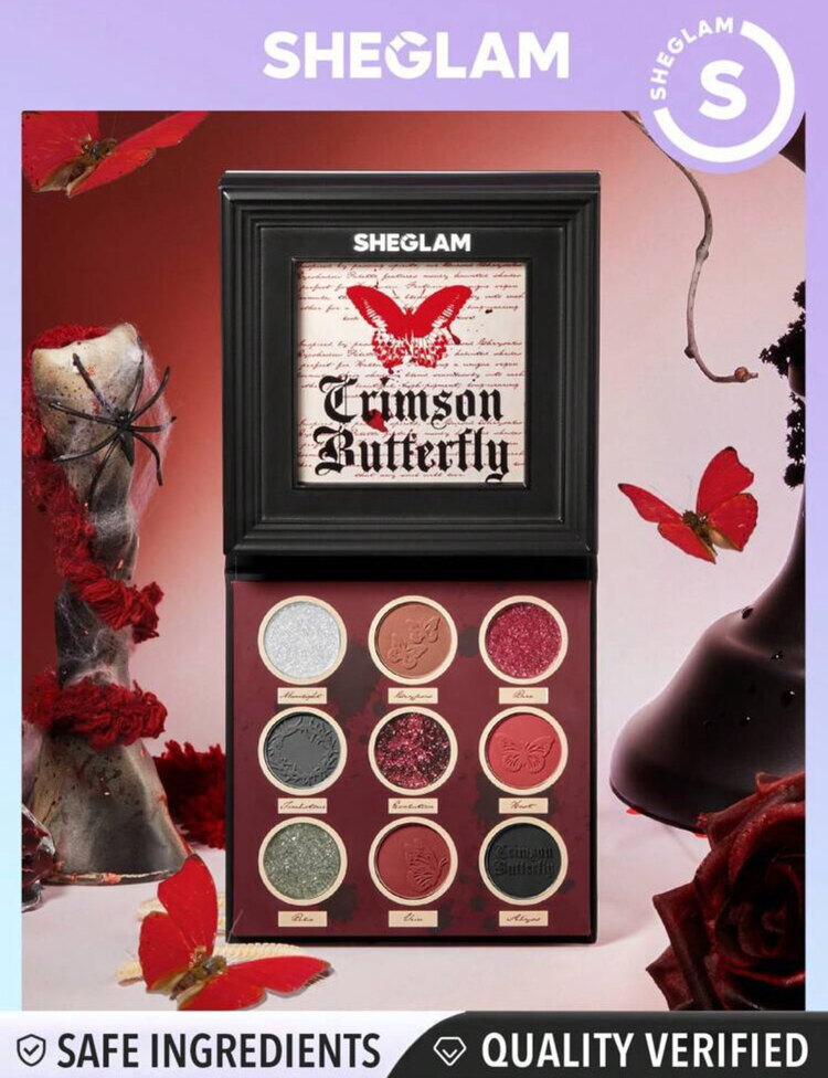 Crimson Butterfly Gothic Far Paleti - 9 renk