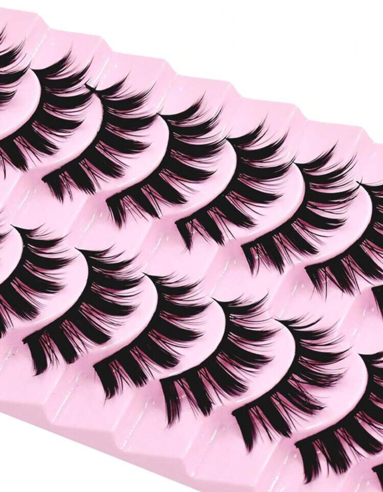 10 lu Y2K Manga Lashes Japanese Cosplay Makeup Eyelashes