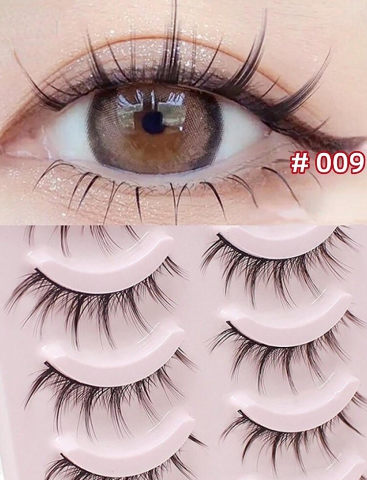 Cute Manga Lash 5 Çift Takma Kirpik Seti