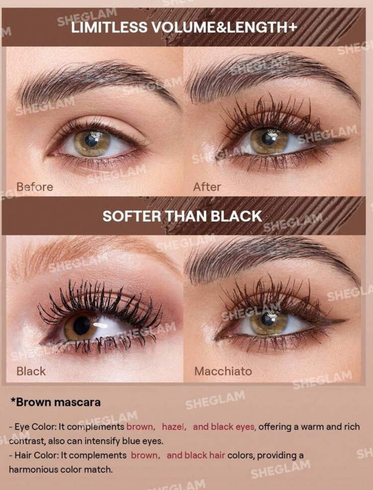 Sheglam Volume All İn One Maskara Kahverengi 