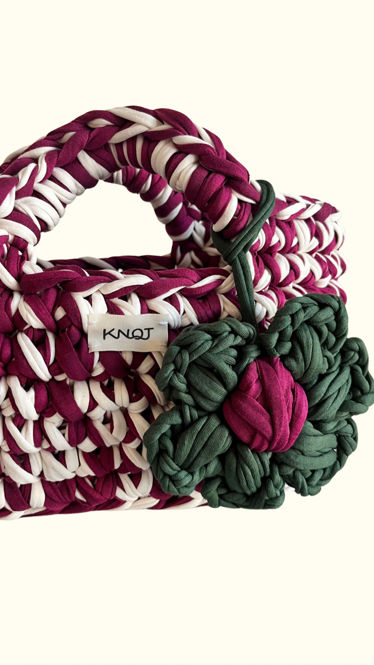 Agora Handbag Dark Cherry/Cream