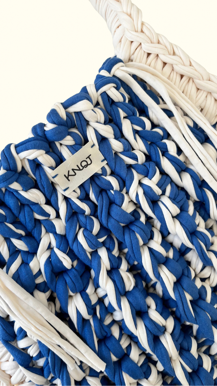 KNOT Rebel Day Bag Blue/Cream