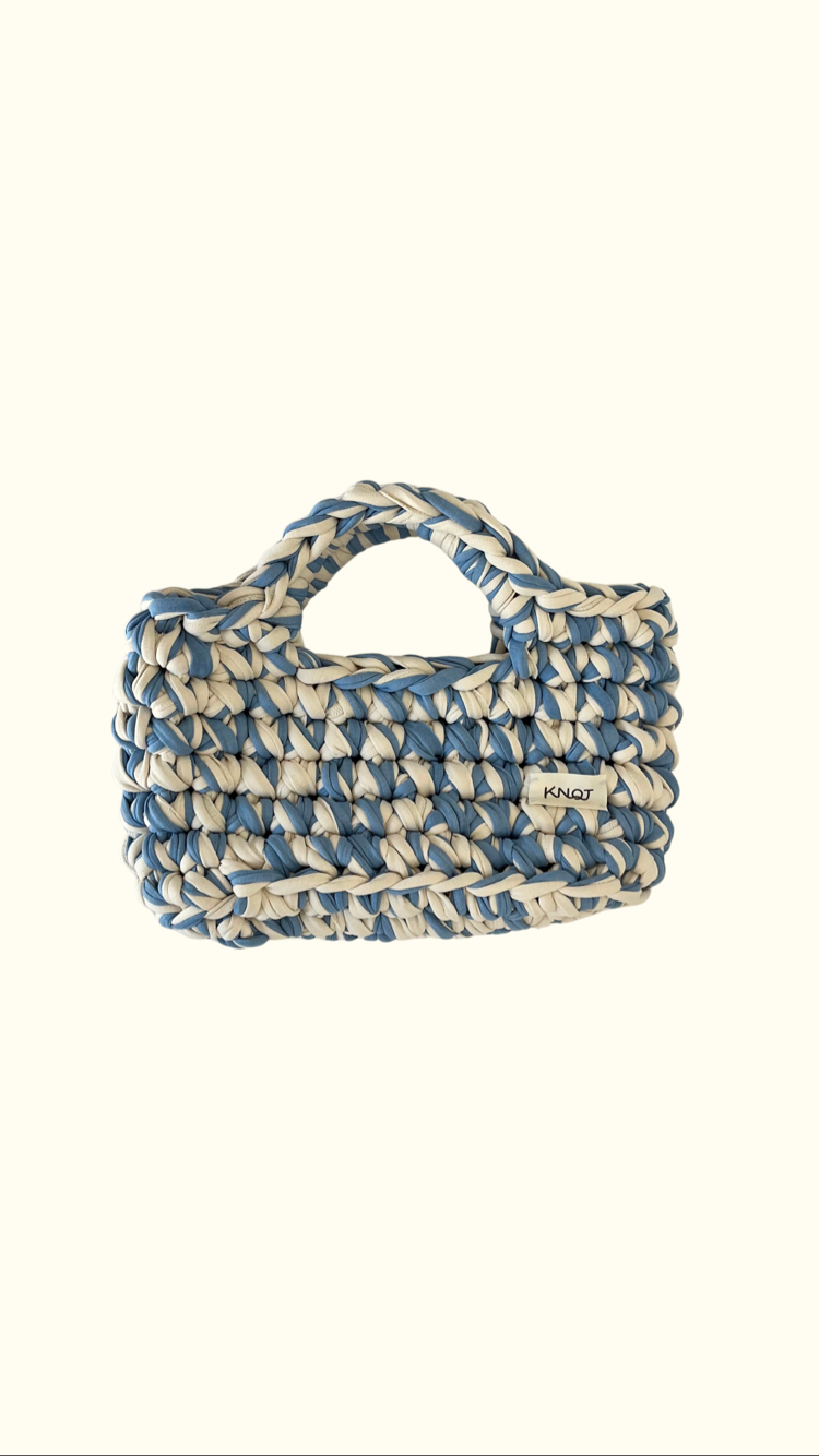 Agora Handbag Baby Blue/Cream