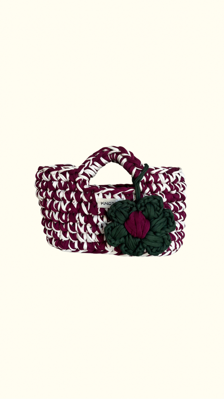 Agora Handbag Dark Cherry/Cream