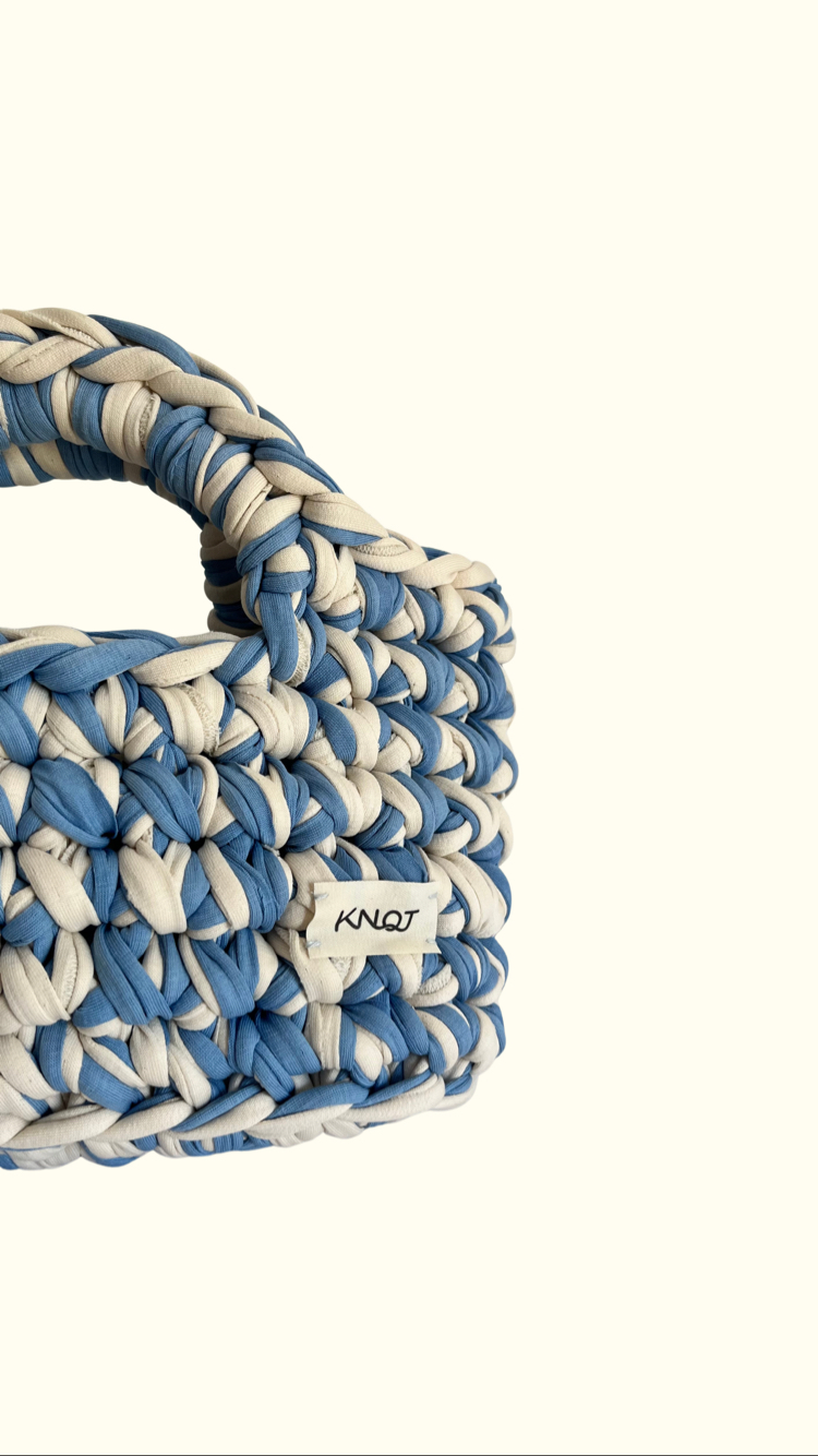 Agora Handbag Baby Blue/Cream
