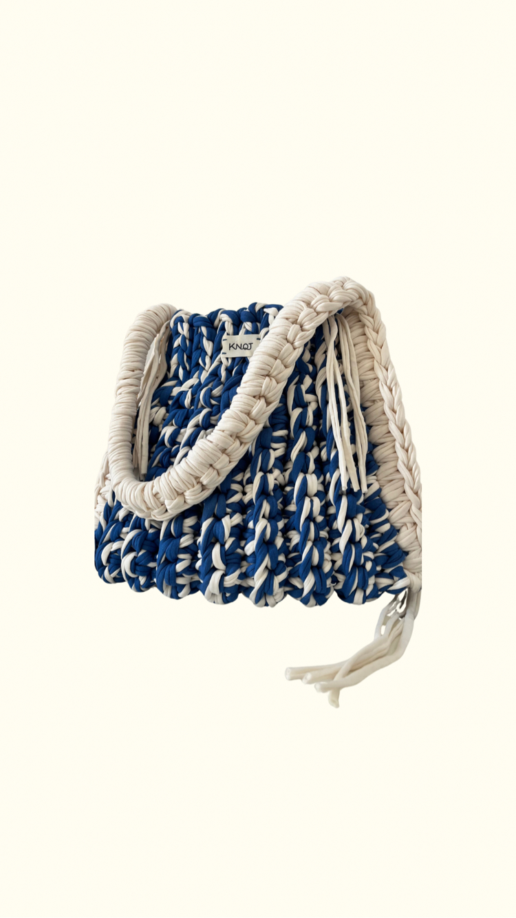 KNOT Rebel Day Bag Blue/Cream