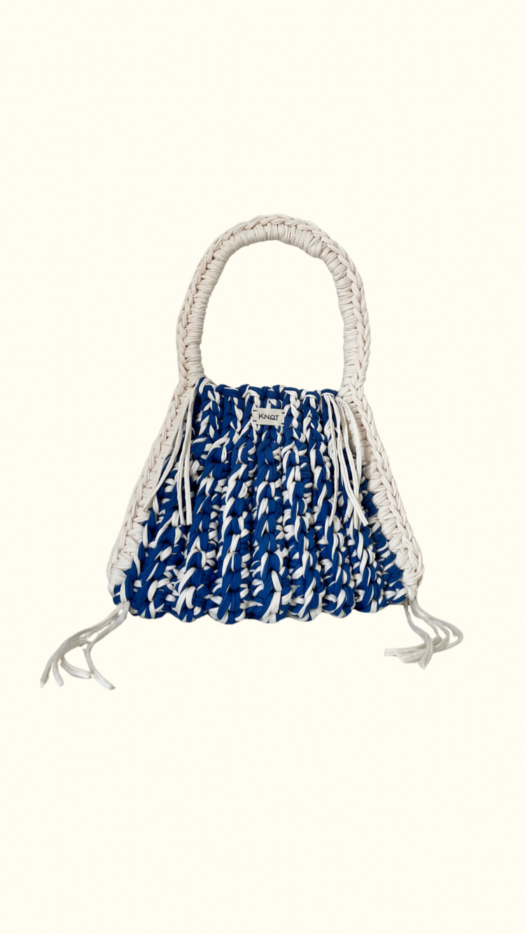 KNOT Rebel Day Bag Blue/Cream