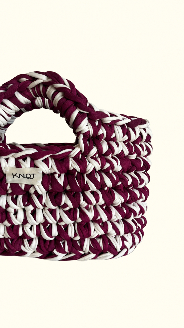 Agora Handbag Dark Cherry/Cream