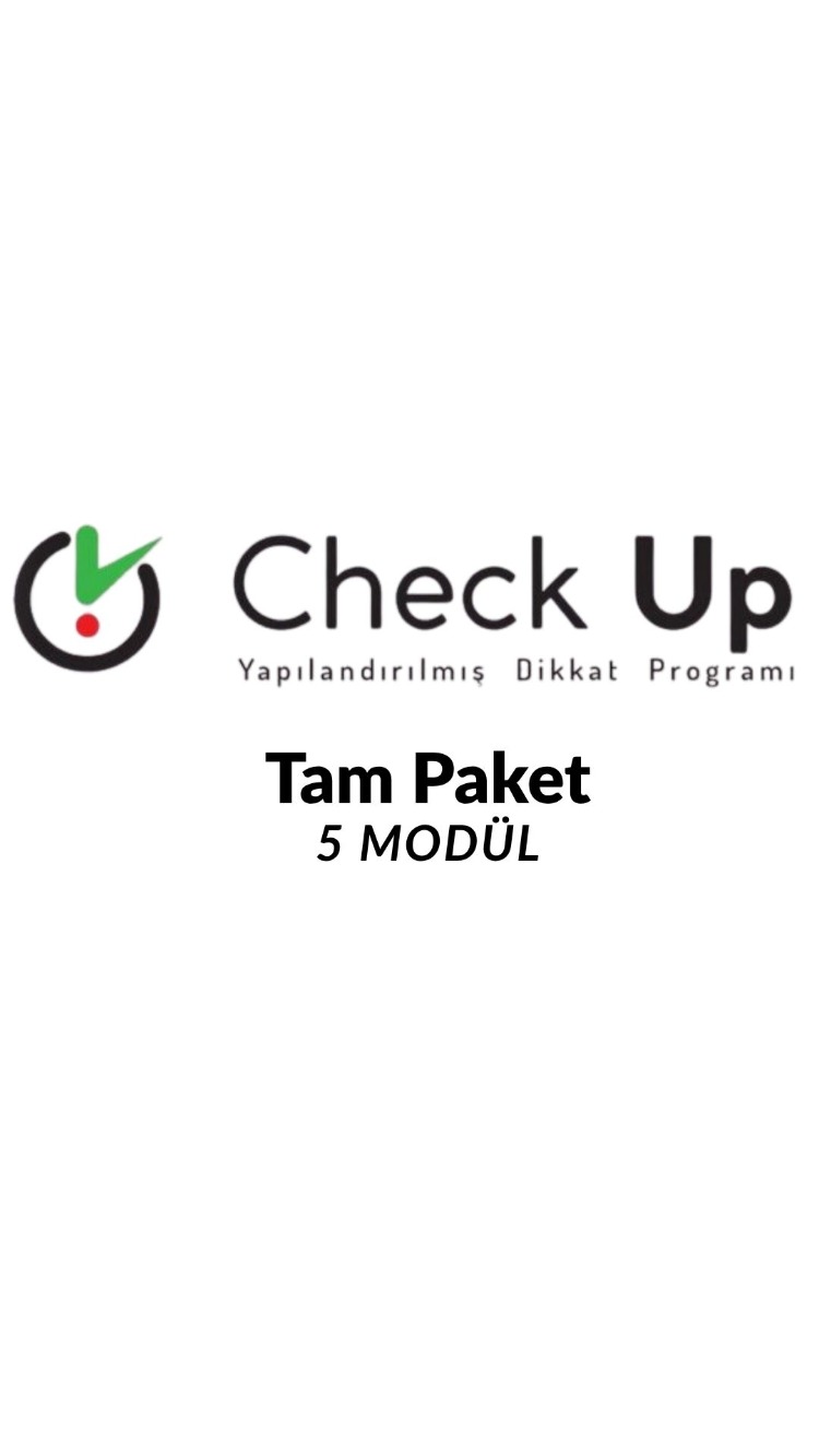 Check Up: 7-17 Yaş Yapılandırılmış Dikkat ve Gelişim Programı(50 görüşme)