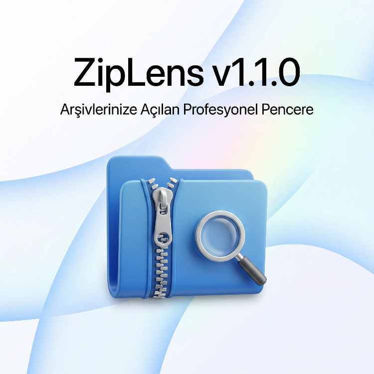 ZipLens v1.1.0: Arşivlerinize Açılan Profesyonel Pencereniz!