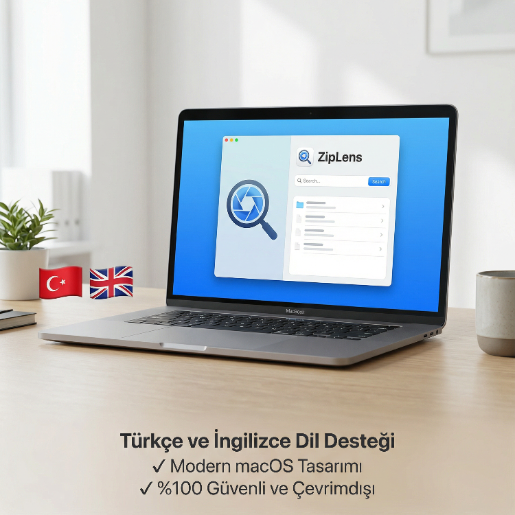 ZipLens v1.1.0: Arşivlerinize Açılan Profesyonel Pencereniz!