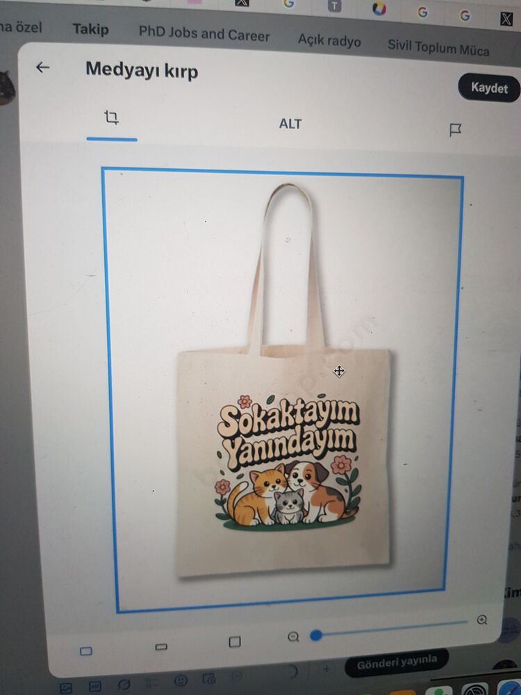 Sokaktayım Yanındayım  Totebag