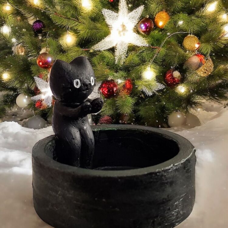 Üşüyen Keduş Tealight Mumluk