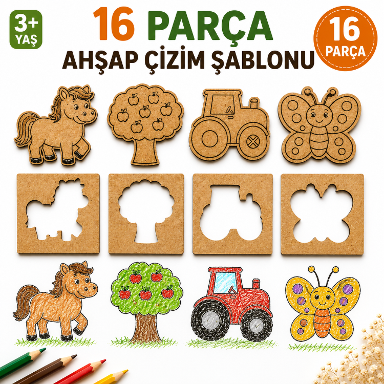 KogitoKids Çiftlikte Bir Gün (16 Parça)