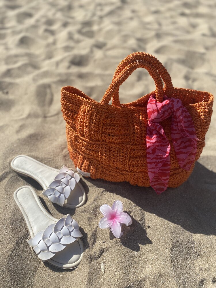 Orange Beach Bag
