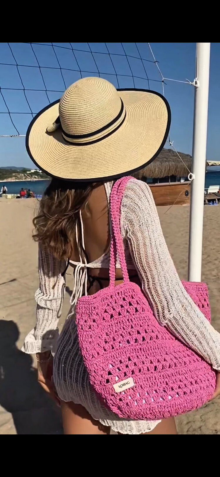 Pink Beach Bag