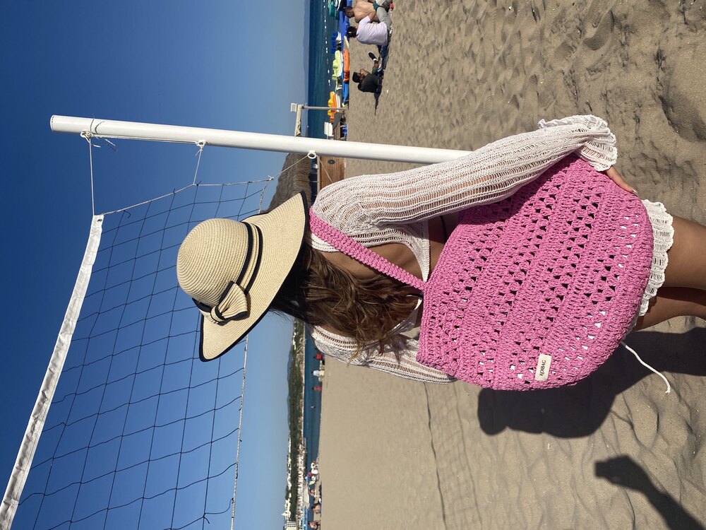 Pink Beach Bag