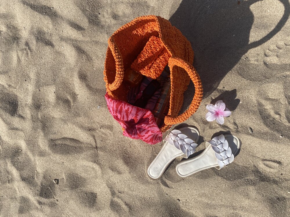 Orange Beach Bag