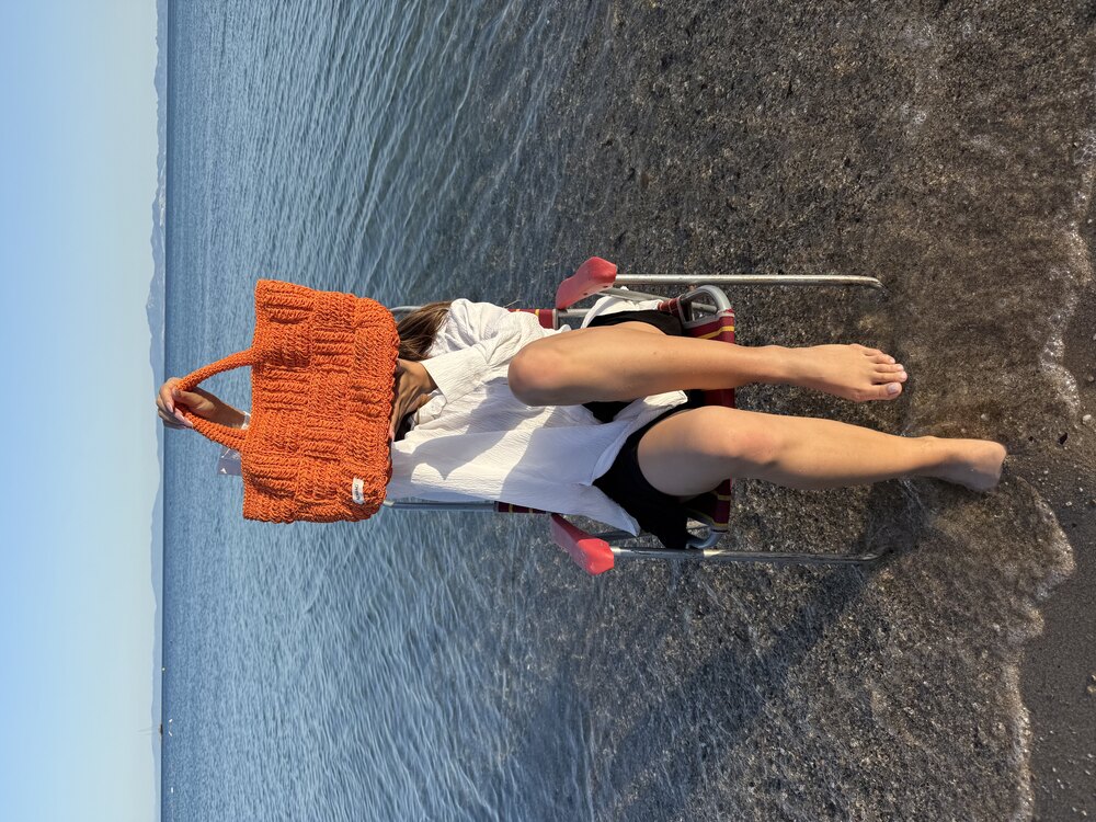 Orange Beach Bag