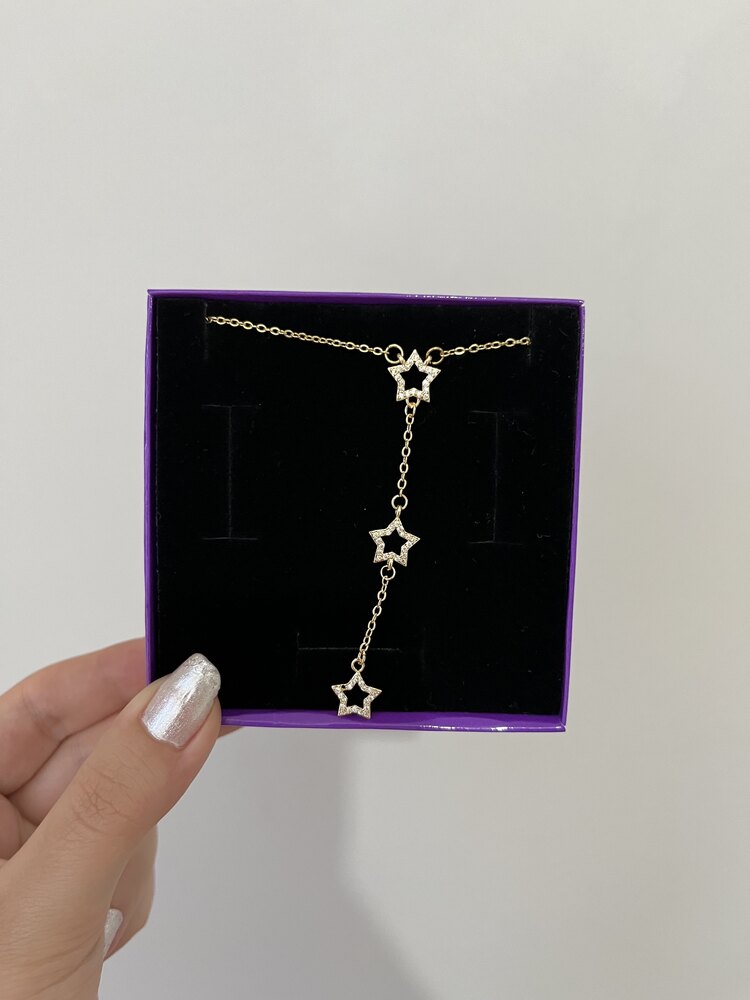 gold star kolye | çelik