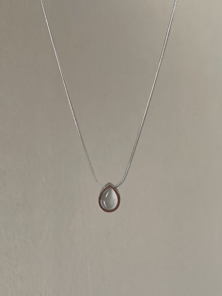 Minimal damla kolye | çelik