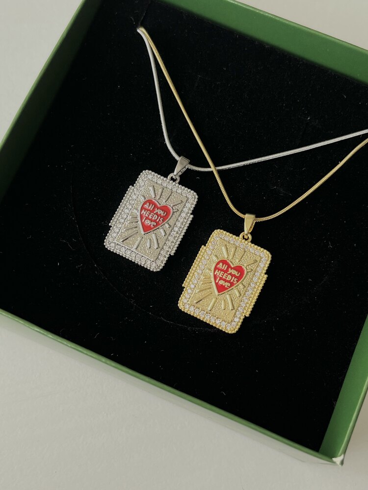 Gold Motto Kolye | Çelik