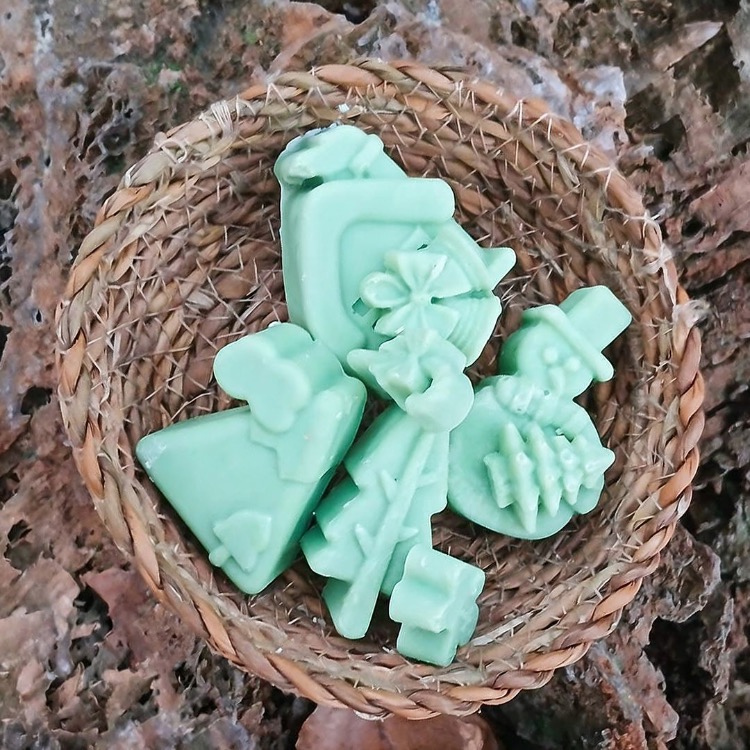 Yeşil Killi Yılbaşı Sabunları