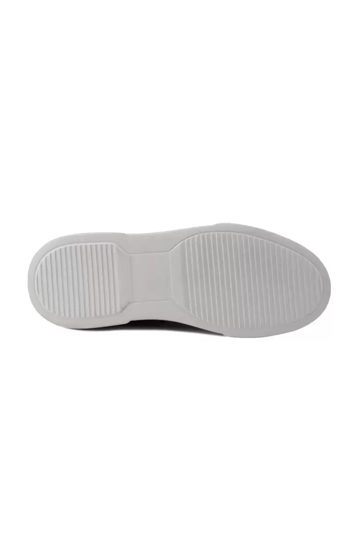 Deri Erkek Siyah Sneakers Ayakkabı