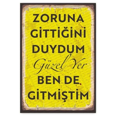 30x20cm AHŞAP POSTER