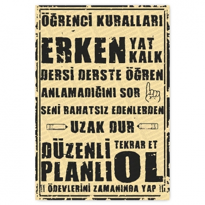 30x20cm AHŞAP POSTER