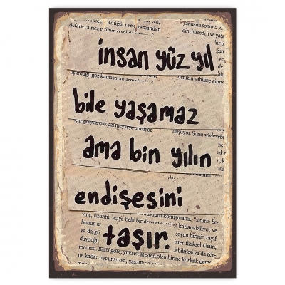 30x20cm AHŞAP POSTER