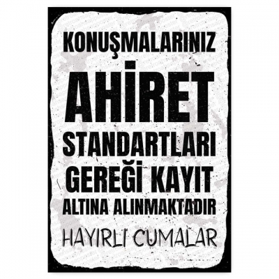 30x20cm AHŞAP POSTER
