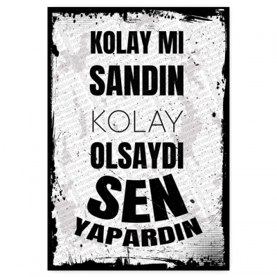 30x20cm AHŞAP POSTER