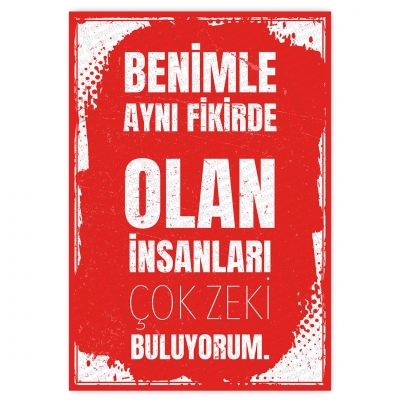30x20cm AHŞAP POSTER