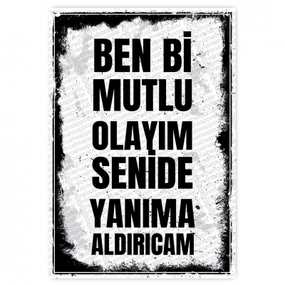 30x20cm AHŞAP POSTER