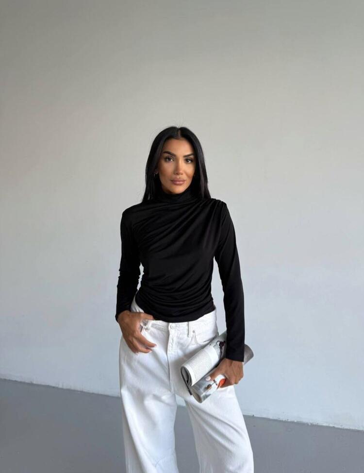 SİYAH SANDY BLUZ