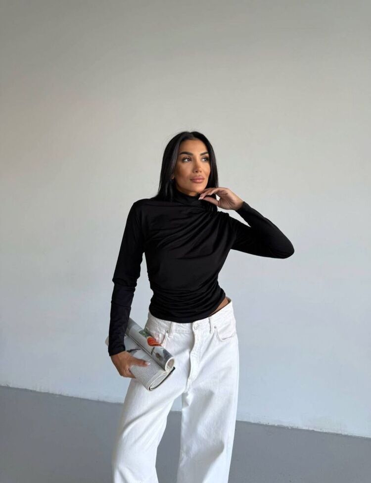 SİYAH SANDY BLUZ