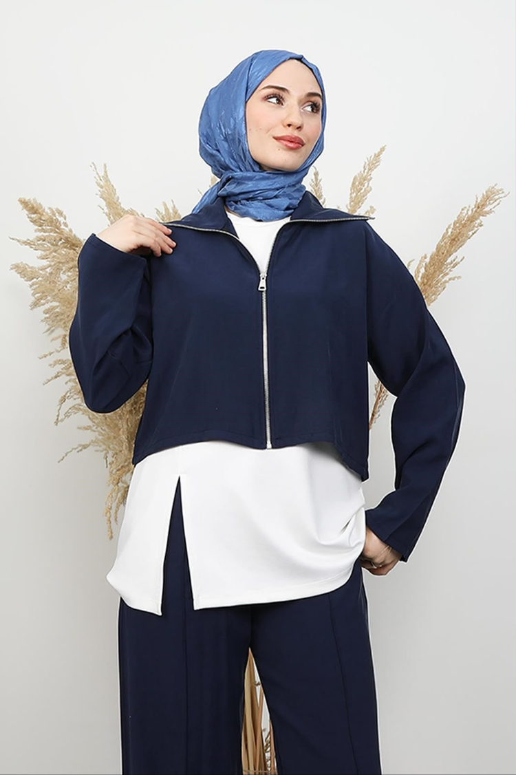 LACİVERT MODAL ÜÇLÜ TAKIM
