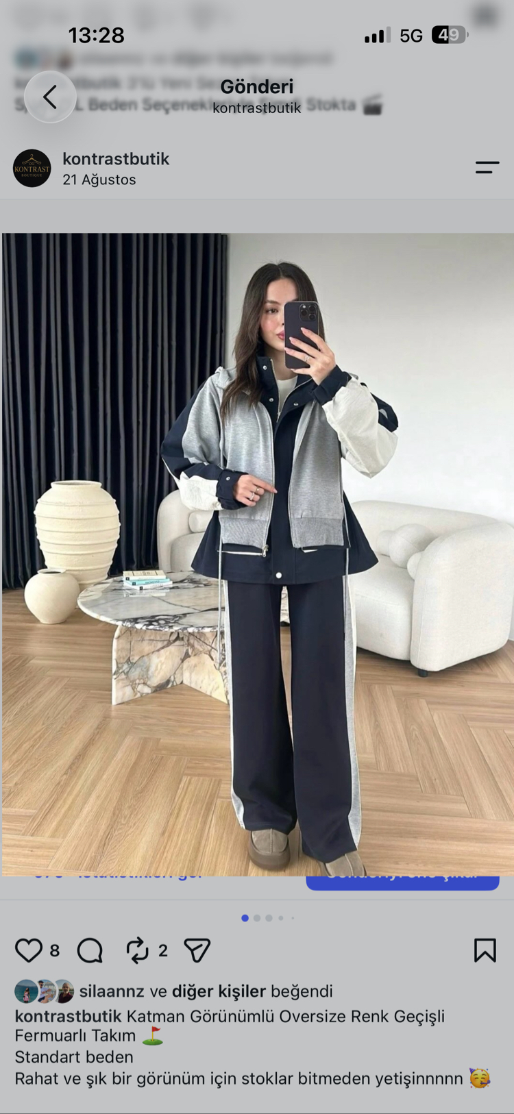LACİVERT PREMIUM KATMAN GÖRÜNÜMLÜ TAKIM
