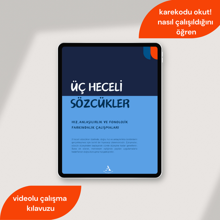 ÜÇ HECELİ SÖZCÜKLER - SÖZCÜKTEN KONUŞMAYA ETKİNLİK KİTABI