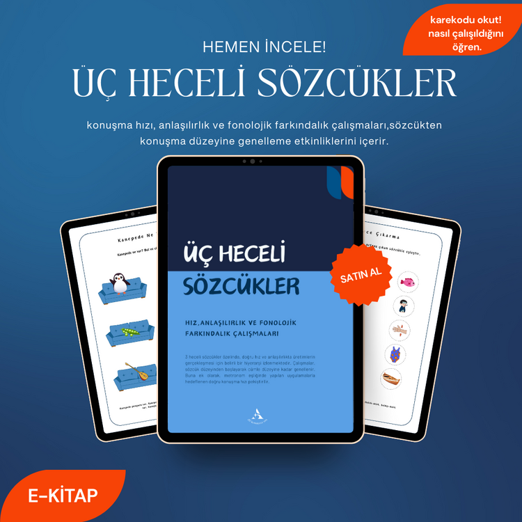 ÜÇ HECELİ SÖZCÜKLER - SÖZCÜKTEN KONUŞMAYA ETKİNLİK KİTABI