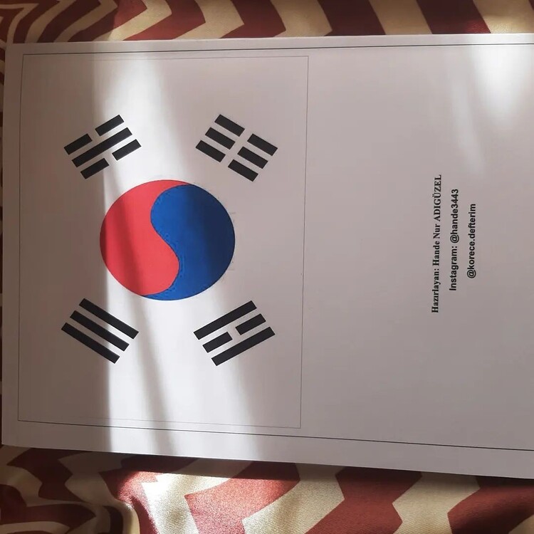 Korece Yazı Defterim