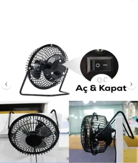  Usb'li Sessiz Mini Masaüstü Vantilatör Fan Ultra Güçlü Esinti Sessiz Ayarlanabilir 