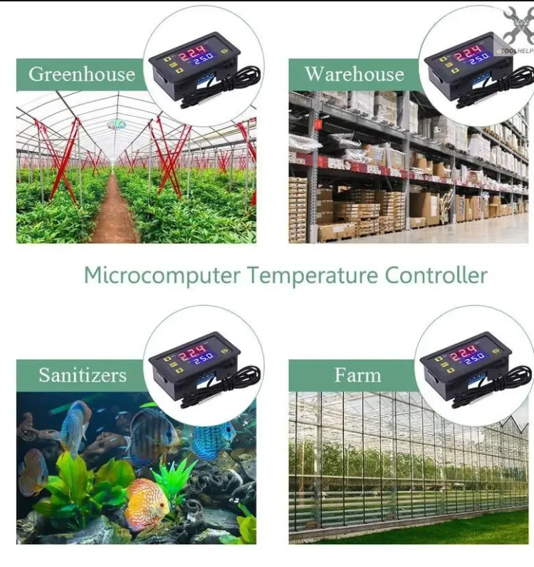 W3230 220v Ac Dijital Sıcaklık Kontrol Cihazı Led Ekran