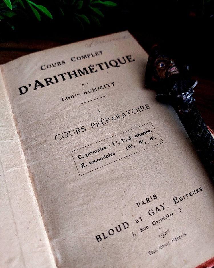 Louis Schmitt — Cours Complet D'Arithmétique | 1920