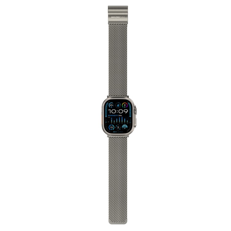 Apple Watch 10 46mm Amazingthing Titan Premium Metal Hasır Kordon